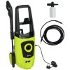 DURHAND 1800W High Pressure Washer, 150 Bar Pressure, 510 L/h Flow, High-Performance Portable Power Washer Jet Wash Cleaner with 6M Hose, Snow Foam Bottle for Garden, Car, Furniture, Green