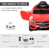 HOMCOM Mercedes Benz GLA Licensed 6V Kids Electric Ride On Car Toy with Remote Control Music Headlight for 3 Years Old Red
