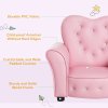 HOMCOM Kids Armchair Toddler Chair Seating Relax Playroom Seater Girl Princess Pink