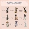 PawHut Rattan Dog House, Extendable Outdoor Wicker Dog Bed w/ Water-Resistant Roof, Removable Cushion, for Small and Medium Dogs - Cream White