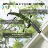 Outsunny 1.8-2.9 m Extendable Tree Pruner, Tree Lopper Long Reach Telescopic with Extendable Handle & 40 cm Saw, Lightweight Manual Pole Saw for High Branches Trimming