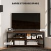 HOMCOM Corner TV Stand Cabinet, TV Unit for TVs up to 50