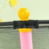 HOMCOM 5.4 FT/ 64 Inch Kids Trampoline With Enclosure Net Mini Indoor Outdoor Trampolines for Child Toddler Age 3-10 Years 