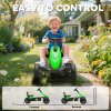 AIYAPLAY Pedal Go Kart for Kids, Children Ride-On Race Car with Silent EVA Tyres, for 2-5 Years, Green