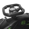 HOMCOM 12V Electric Go Kart for Kids, Battery Powered Ride on Drift Car with Music, Colourful LED Lights, Slow-Start, for Ages 8-12 Years, Black