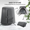 Outsunny Hanging Egg Chair Cover, Outdoor Single Swing Chair Cover, Waterproof Anti-dust Furniture Protector with Zipper, 300D Oxford Fabric for 200 x 230 cm Stand, Grey