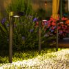 Outsunny Solar Lights Outdoor Garden Stake 8 Pack Pathway Lighting, Solar Stake Lights with Auto On/Off LED, IP44 Waterproof Plastic Outdoor Garden Lighting for Path, Patio and Landscape