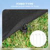 PawHut Foldable Pet Carrier for Miniature Dogs, Portable Cat Carrier Bag Soft Side Fabric Dog Crate with Removable Mat, Breathable Mesh, Ground Stakes, 46L x 36W x 41H cm - Black