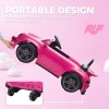 AIYAPLAY Licensed RUF CTR 2017 Electric Car for Kids, Ride On Car 12V Battery Powered Kids Electric Vehicle with Remote Control, Soft Start, MP3 Player, LED Lights, Horn, Pink