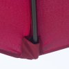 Outsunny 3(m) Garden Parasol Umbrellas, Outdoor Sun Shade with 8 Ribs, Tilt and Crank Handle for Balcony, Bench, Garden, Wine Red