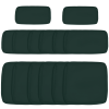 Outsunny Replacement Cushion Covers for Garden Sofa Set, Garden Rattan Sofa Cushion Polyester Cover Replacement Outdoor - No Cushion Included, Grey