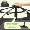 PawHut Foldable Dog Cat Tent, Portable Pet Playpen with Water-Resistant Oxford Cloth, Carry Bag, Exercise Tent for Extra Large Dog, Cat, Indoor Outdoor Use, Charcoal Grey
