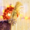 Outsunny 183 cm Life Size Halloween Animated Standing Witch & Broomstick with Glowing LED Eyes, Spooky Witch Scary Halloween Decorations, Battery Operated, Indoor Party Props