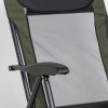 Outsunny Portable Fishing Chair, Lightweight Camping Chair with Reclining Backrest, Adjustable Legs and Mud Feet, 180kg Heavy Duty Folding Chair, Dark Green