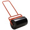 Outsunny Combination Push/Tow Lawn Roller Filled with 38L Sand (62kg) or Water, Great for the Garden 32 x 50cm Roller, Red