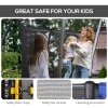 HOMCOM 8ft Trampoline Net Replacement Safety Net Enclosure Net Spare w/ 6 Poles