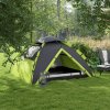 Outsunny Camping Tent, 3-4 Man Family Dome Tent, 2000mm Waterproof, with Carry Bag and Top Hook, for Fishing Hiking Festival, Quick Setup, Green