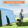 Outsunny 4-6 Man Camping Tent, Double Layer Tunnel Tent with Porch, Living Area and 2 Bedrooms, Sewn in Groundsheet, 3000mm Waterproof and UPF 30+, Portable with Bag, Blue