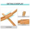 Outsunny 3(m) Wooden Hammock Stand, 1 Person Hammock Frame with Chain and Safety Buckles, Pine Wood Arc Stand for Garden, Patio, Outdoor and Indoor, Natural