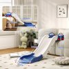 AIYAPLAY Sofa Slide, Indoor Toddler Slide with Extended Length for Bed, Stair, Easy to Assemble and Store, Blue