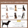 PawHut Raised Dog Bed Waterproof Elevated Pet Cot with Breathable Mesh UV Protection Canopy Brown, for XL Dogs, 122 x 92 x 108cm