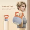 SPORTNOW Soft Kettlebell, 8kg Kettle Bell with Non-Slip Handle for Home Gym Weight Lifting and Strength Training, Orange and Grey
