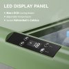 Outsunny 30L Car Refrigerator, Portable Compressor Car Fridge Freezer, Electric Cooler Box with 12/24V DC and 110-240V AC for Camping, Driving, Picnic, Down to -20°C, Light Green and Grey
