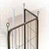 PawHut Dog Pen, 2 Panel Puppy Pen, Portable, Detachable, For Small Dogs, 60cm Tall, Black