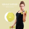 SPORTNOW Set of 2 Hex Dumbbells, Neoprene Weights Pair with Non-Slip Grip, Home Gym Fitness Training Equipment, 2 x 1kg, Yellow