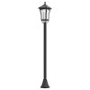 Outsunny 1.3 m Garden Lamp Post Light, LED Outdoor Solar Post Lights, Waterproof IP44 for Patio, Garden, Pathway, Cool White