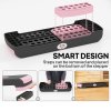 HOMCOM Aerobic Step, 10cm, 15cm & 20cm Height Adjustable Exercise Stepper for Exercise Workout, Nonslip Step Board Great for Home & Office, Black and Pink