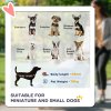 PawHut Dog Stroller with Rain Cover, Foldable Dog Pram, 4 Wheels Pet Pushchair with Safety Leashes, for Small, Miniature Dogs, Cats - Green