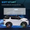 AIYAPLAY Land Rover Discovery Sport Licensed Kids Electric Car, 12V Ride on Car with Remote Control, LED Lights, Music, Horn, for Ages 3-6 Years, White