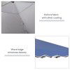 Outsunny 3x3(m) Pop Up Gazebo, Foldable Party Tent with Wave Edge and Carry Bag, Height Adjustable Festival Camping Canopy for Garden Outdoor, Blue