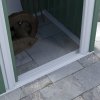 Outsunny 5 x 3ft Garden Storage Shed with Sliding Door and Sloped Roof, Lean to Outdoor Equipment Tool Shed for Garden, Green
