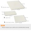Outsunny Outdoor Cushion Pad Set for Rattan Furniture, 7 Piece Garden Furniture Cushions, Patio Conversation Set Cushions ONLY, Lightweight and Durable, Cream