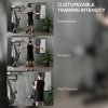 SPORTNOW Wall Mount Cable Machine, 15 Positions Adjustable Cable Crossover Machine Dual Pulley System for Home Gym