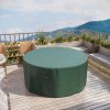 Outsunny Garden Patio Large Furniture Set Round Cover 600D Oxford Waterproof, ??193 x 80H cm, Green