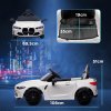 AIYAPLAY BMW M4 Licensed Electric Car for Kids, 12V Kids Electric Ride on with Remote Control, Suspension, Music, Horn, LED Lights, for Ages 3-5 Years, White