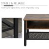 HOMCOM TV Stand Cabinet, Industrial TV Unit for TVs up to 45