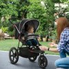 HOMCOM Baby Stroller Pushchairs 2 in 1 Lightweight Travel Pram Buggy Foldable with Reversible Seat, Fully Reclining Backrest, from 0 to 3 Years, 0 to15kg - Black