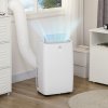 HOMCOM 12000 BTU Air Conditioning Unit, 3-in-1 Portable Air Conditioner, Dehumidifier, Cooling Fan with 3 Speeds, Remote Control, LED Display, 24H Timer, Window Venting Kit, Children Lock, 35m²