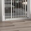 PawHut Pressure Fit Dog Stair Gate No Drilling Safety Gate Auto Close for Doorways, Hallways, 74-94cm Adjustable, 78cm Tall, White