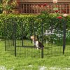 PawHut Dog Pen 8 Panels Puppy Pen Heavy Duty Pet Playpen for Indoor Outdoor for Dogs, Rabbits, Ducks 100cm High