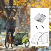 HOMCOM Baby Bike Trailer Cover, Waterproof Bicycle Trailer Storage Cover, Anti Dust Rain Snow, Cold Wind, 76 x 61 x 61 cm