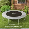 SPORTNOW Trampoline Replacement Mat with Eight Rows of Stitching, Spring Pull Tool, 72 V-Hooks, for 12ft Trampoline, Using 14cm Springs, Trampoline Jumping Mat, Green