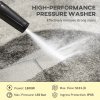 DURHAND 1800W High Pressure Washer, 150 Bar Pressure, 510 L/h Flow, High-Performance Portable Power Washer Jet Wash Cleaner with 6M Hose and Hose Reel for Garden, Car, Furniture, Green