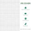 Outsunny 3 x 2 x 2m Greenhouse Replacement Cover ONLY Winter Garden Plant PE Cover for Tunnel Walk-in Greenhouse with Roll-up Windows Door Outdoor, White
