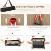 PawHut Foldable Pet Carrier for Small and Miniature Dogs, Portable Cat Carrier Soft Side Pet Travel Crate with Removable Mat, Breathable Mesh - 65 x 45 x 45 cm
