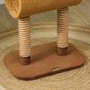 PawHut Cat Tree, 98cm Deer-Designed Cat Tower for Indoor Cats, Kittens, with Scratching Posts, Toy Ball, Tunnel, Brown